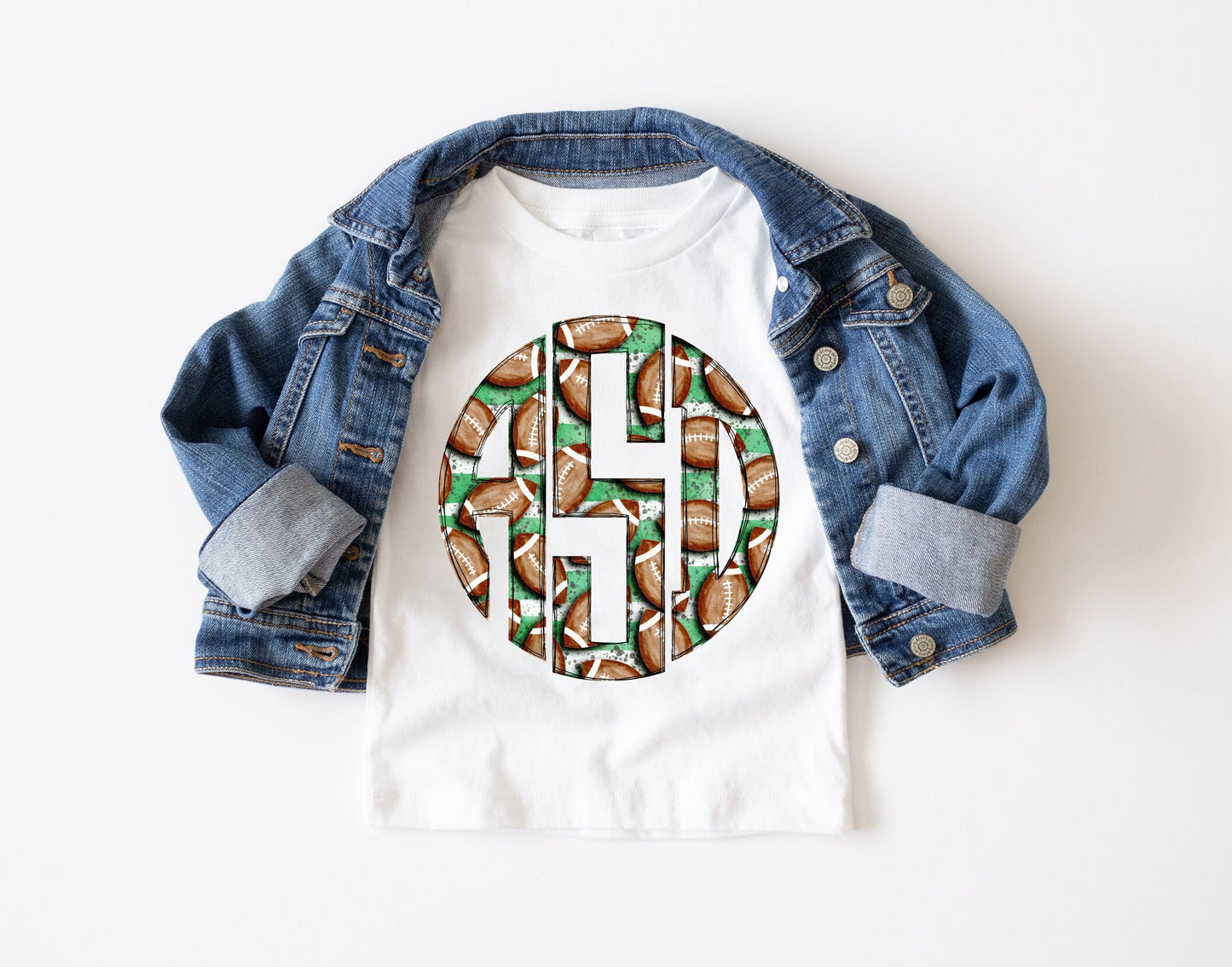 Football Monogram Shirt - Circle Monogram