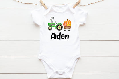 Green Pumpkin Tractor Shirt