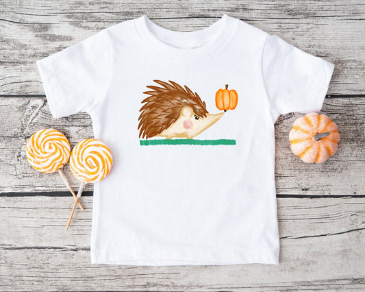 Hedgehog Pumpkin Shirt - Boy