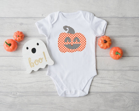 Orange Pumpkin Face Pumpkin Shirt - Boy