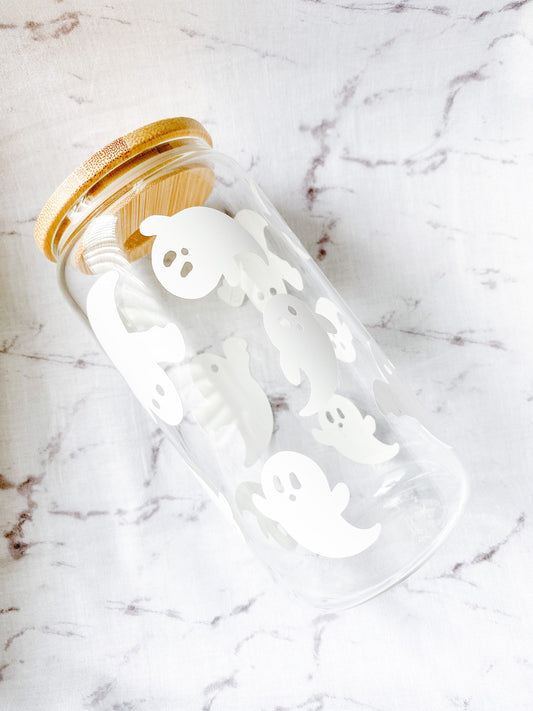 Halloween Ghost Glass Cup