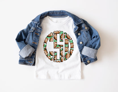 Football Monogram Shirt - Scallop Monogram