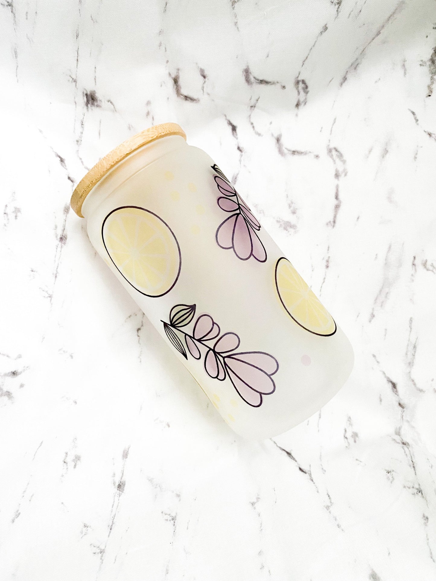 Lavender and Lemon Glass Cup