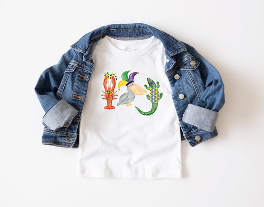 Mardi Gras Animals Trio Shirt