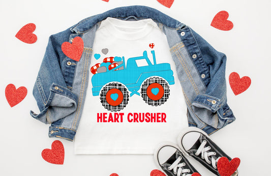 Valentine Heart Crusher Truck Shirt