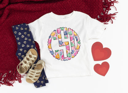 Candy Heart Monogram Shirt