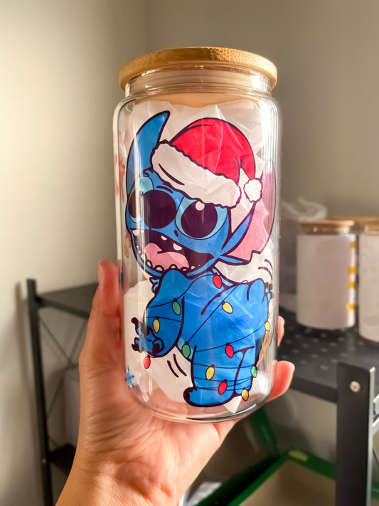 Christmas Koala Glass Cup