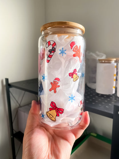 Christmas Koala Glass Cup