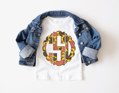 Fall Sunflower Monogram Shirt