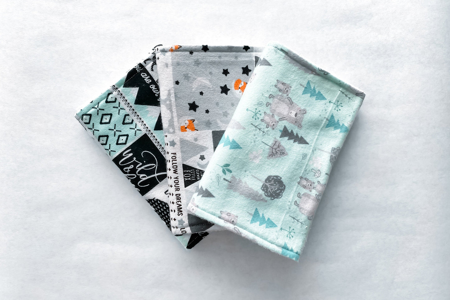 Woodland Burp Cloths - Set of 3