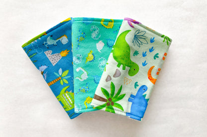 Dinosaur Burp Cloths - Set of 3