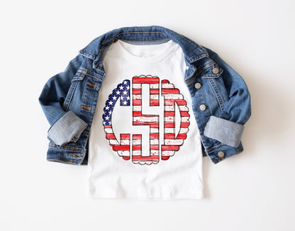 Star Flag Monogram Shirt - Scallop Monogram